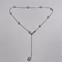 Load image into Gallery viewer, Adjustable Freshwater Pearls and Sterling Silver Necklaces
