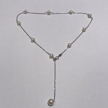 Load image into Gallery viewer, Adjustable Freshwater Pearls and Sterling Silver Necklaces