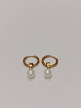 Load image into Gallery viewer, Mini Freshwater Pearl Earrings 7-8mm in Stainless Steel
