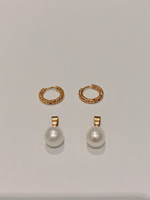 Load image into Gallery viewer, Mini Freshwater Pearl Earrings 9-10mm in Stainless Steel
