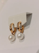 Load image into Gallery viewer, Mini Freshwater Pearl Earrings 9-10mm in Stainless Steel
