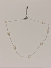 Load image into Gallery viewer, Freshwater Pearl Necklace 5-6mm in Stainless Steel
