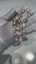 Load and play video in Gallery viewer, Mixed Size and Colour Pearl Necklaces
