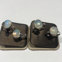 Load image into Gallery viewer, Natural Opal and Sterling Silver Ring
