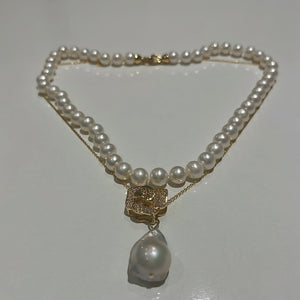 Rose 8-9 MM Premium Freshwater Pearl Set