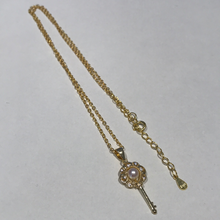 Load image into Gallery viewer, Akoya Sea Pearl Key Necklaces
