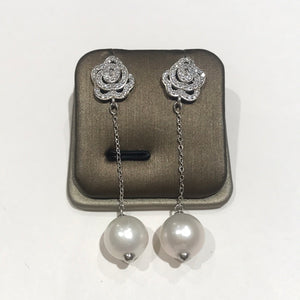 Camellia Silver Earrings