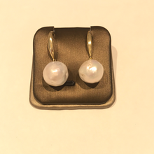 Load image into Gallery viewer, 11-12MM Round Baroque Pearl Earrings
