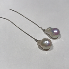 Load image into Gallery viewer, Long Chain Earrings with Baroque Pearls
