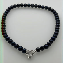 Load image into Gallery viewer, 9-10MM Black Freshwater Pearl Necklaces
