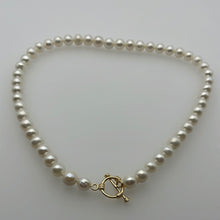Load image into Gallery viewer, 9-10MM Round Pearl Necklace
