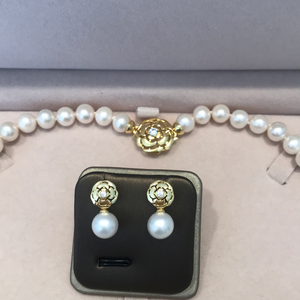 Camellia Sterling Silver And Premium Round Pearl Sets