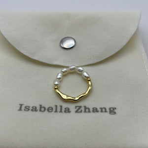 Elastic Pearl Ring 05