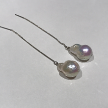 Load image into Gallery viewer, Long Chain Earrings with Baroque Pearls
