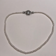 Load image into Gallery viewer, 5MM  Pearl Necklaces With Camellia CLASP
