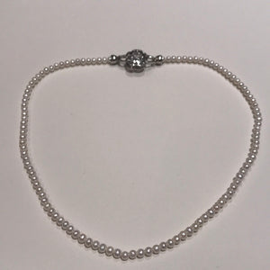 4MM Baby Pearl Necklaces With Camellia CLASP
