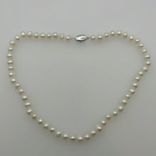 Load image into Gallery viewer, 7MM Pearl Necklace Silver
