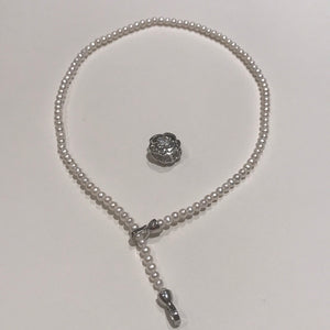 5MM  Pearl Necklaces With Camellia CLASP