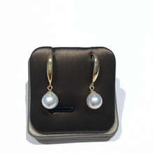 Load image into Gallery viewer, Sterling Silver Classical Akoya Sea Pearl Earrings
