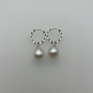 Hoop Freshwater Pearl Earrings