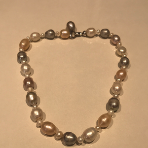 Mixed Size and Colour Pearl Necklaces