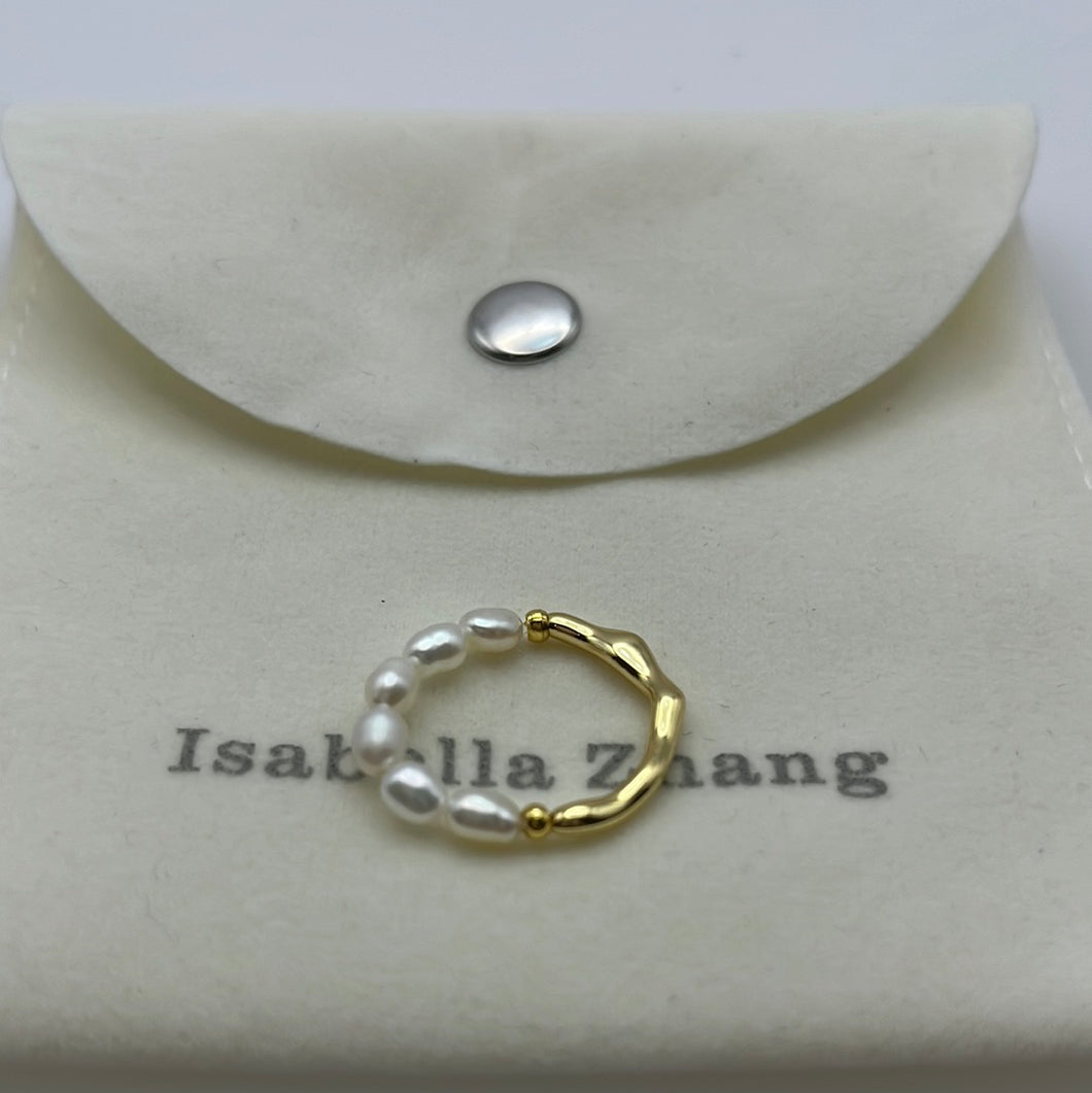 Elastic Pearl Ring 05