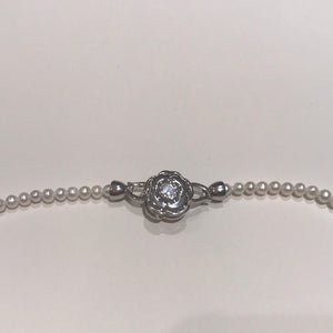 5MM  Pearl Necklaces With Camellia CLASP