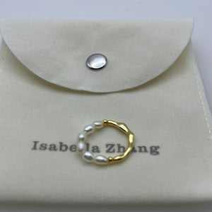 Elastic Pearl Ring 05