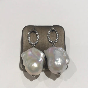 Massive Baroque Freshwater Pearl Earrings