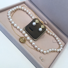 Load image into Gallery viewer, Camellia Sterling Silver And Premium Round Pearl Sets
