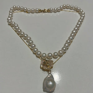 Rose 8-9 MM Premium Freshwater Pearl Set