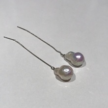 Load image into Gallery viewer, Long Chain Earrings with Baroque Pearls
