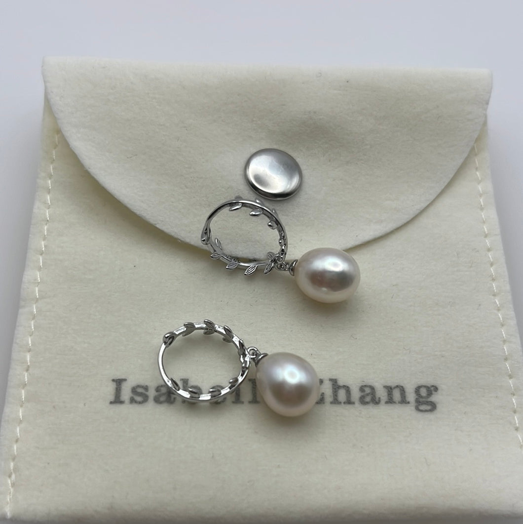 Hoop Freshwater Pearl Earrings