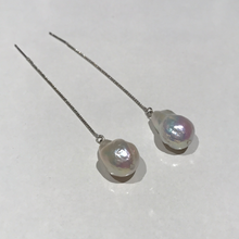 Load image into Gallery viewer, Long Chain Earrings with Baroque Pearls
