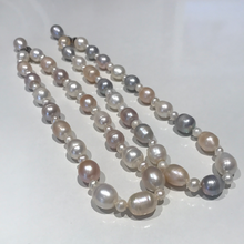 Load image into Gallery viewer, Mixed Size and Colour Pearl Necklaces
