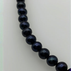 9-10MM Black Freshwater Pearl Necklaces