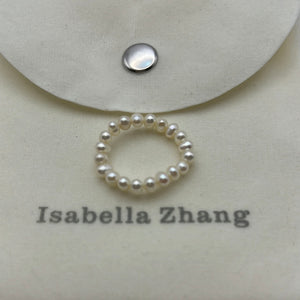 Elastic Pearl Ring 04