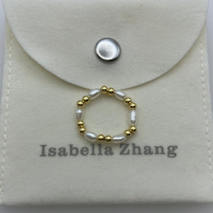 Elastic Pearl Ring 06