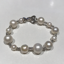 Load image into Gallery viewer, Mixed Sized Pearl Bracelets
