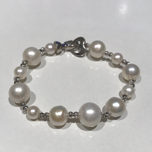 Mixed Sized Pearl Bracelets