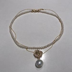 Rose Necklace Set