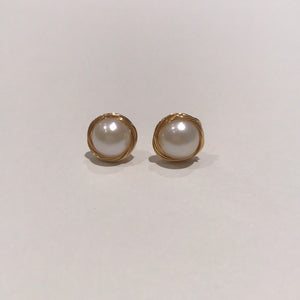 Freshwater Pearl Planet Studs