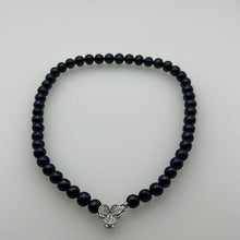 Load image into Gallery viewer, 9-10MM Black Freshwater Pearl Necklaces
