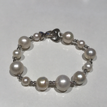 Load image into Gallery viewer, Mixed Sized Pearl Bracelets
