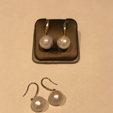 Load image into Gallery viewer, 11-12MM Round Baroque Pearl Earrings
