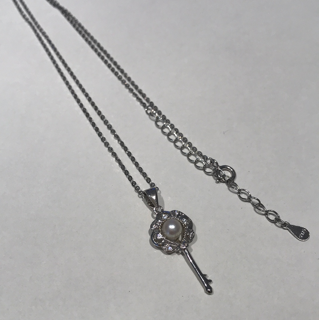 Akoya Sea Pearl Key Necklaces