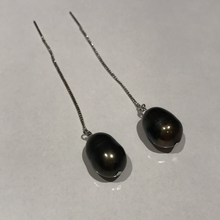 Load image into Gallery viewer, Long Chain Earrings with Baroque Pearls
