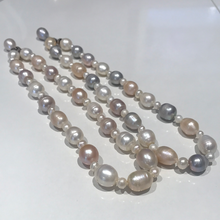 Load image into Gallery viewer, Mixed Size and Colour Pearl Necklaces
